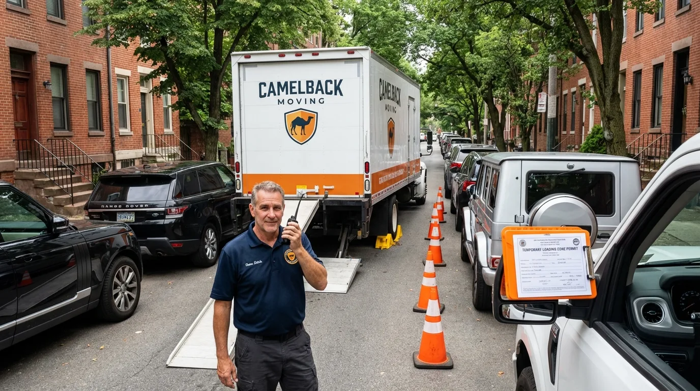 City street loading permit setup in Mansfield, MA